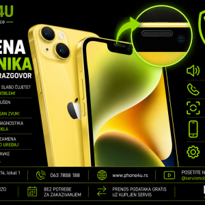 zamena zvučnika za iPhone 14 Phone4U servis Novi Sad